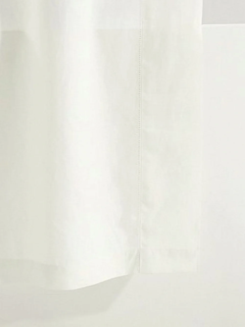 Pottery Barn Belgian Flax Linen Hempstitch Shower Curtain
